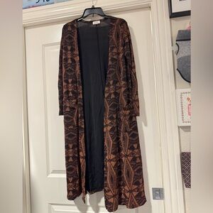 Lularoe Sarah from the Elegant Collection Black & Copper Small